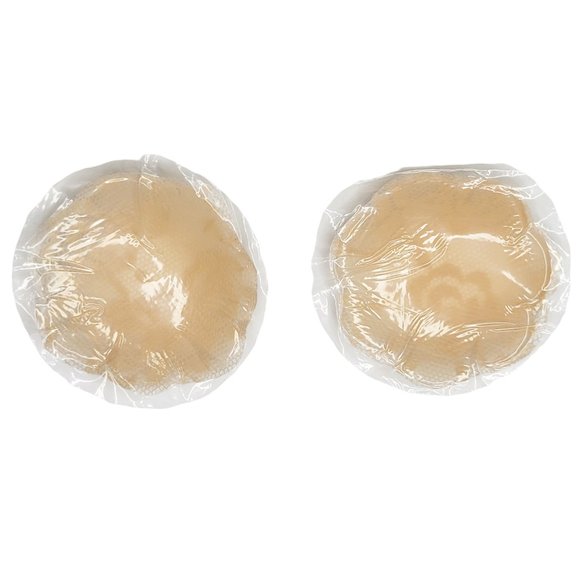 Lace Silicone Pasties Flower Shaped Nipple Covers - Nude - Picture 2 of 4